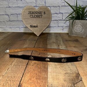 Legends collection 90s Southwestern black leather belt (no buckle) boho